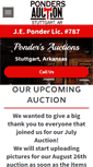 Mobile Screenshot of pondersauctions.com